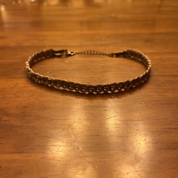 Tan woven choker necklace - Picture 1 of 4